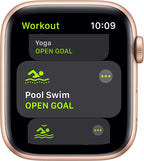 Apple Watch SE (GPS + Cellular, 40mm) - Gold Aluminum Case with Pink Sand Sport Band (Renewed)