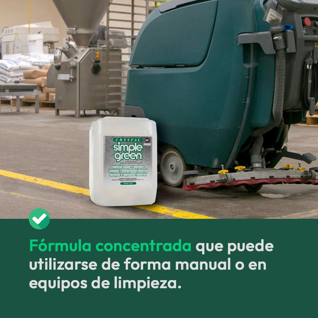 Simple Green 19128 Crystal Industrial Cleaner/Degreaser, 1 Gallon Bottle