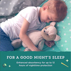 Amazon Brand - Mama Bear Boy's Nighttime Underwear for Bedwetting, Overnight Protection, Hypoallergenic, Size S/M (38-65 lbs), 44 Count, White