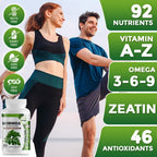 Pure Moringa Oleifera Green Superfood Capsules with Vitamin C, Omega 3 & Amino Acids - Boosts Energy, Mood, Memory, Immune Support - Made from Organic Moringa, Non-GMO - 60 Capsules (1 Bottle)