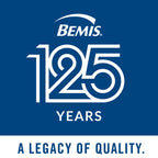 Bemis Plastic Round Toilet Seat with Cover, White, Made in USA