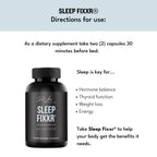 Fixxr Sleep Support by Dr. Amie | with Melatonin, Inositol, and Magnesium | 30 Day Supply, 60 Capsules