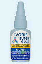 IVORIE Super Glue Adhesive Instant Bonding Cyanoacrylate Acrylic - Dental Laboratory Tools (Transparent Clear Color - 30gr)