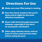In The Swim Premium 3-in-1 Pool Shock - Di-Zap Contains Dichlor, Algaecide, and Stabilizer - 12 x 1 lb. Bags