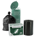 Zero Waste USA - Commercial Grade Dog Waste Station Can Liners -1 Roll of 50 bags - Standard Size 26" W x 33" L (10-13 gallons) - Heavy Duty, Thicker than competitors' bags (1.1 mil)
