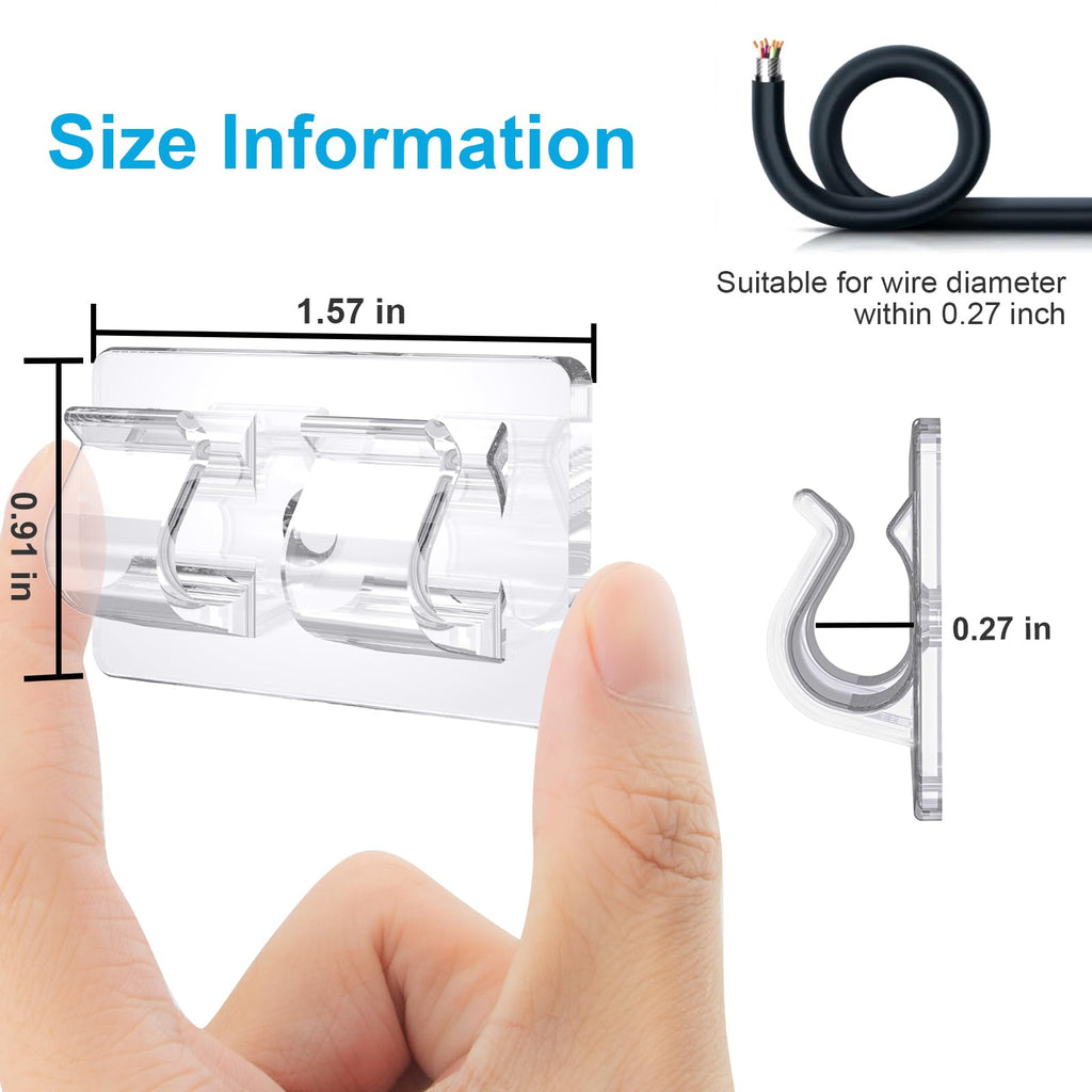 50 PCS Christmas Light Clips, Heavy Duty Hooks for Outdoor String Lights