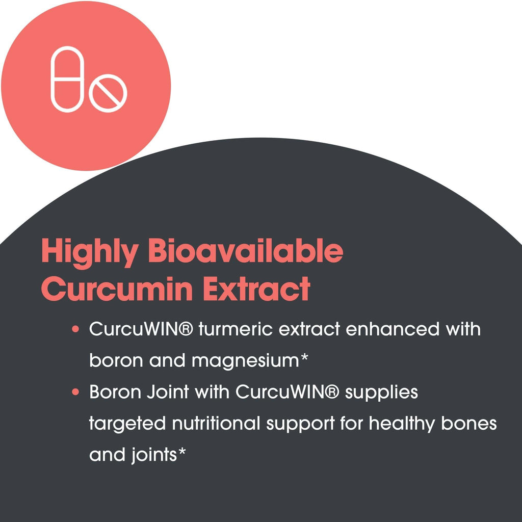Allergy Research Group Boron Curcumin Complex - Boron Complex for Men & Women, Bone & Joint Support, 6mg Supplement, Vegetarian Capsules - 90 Count