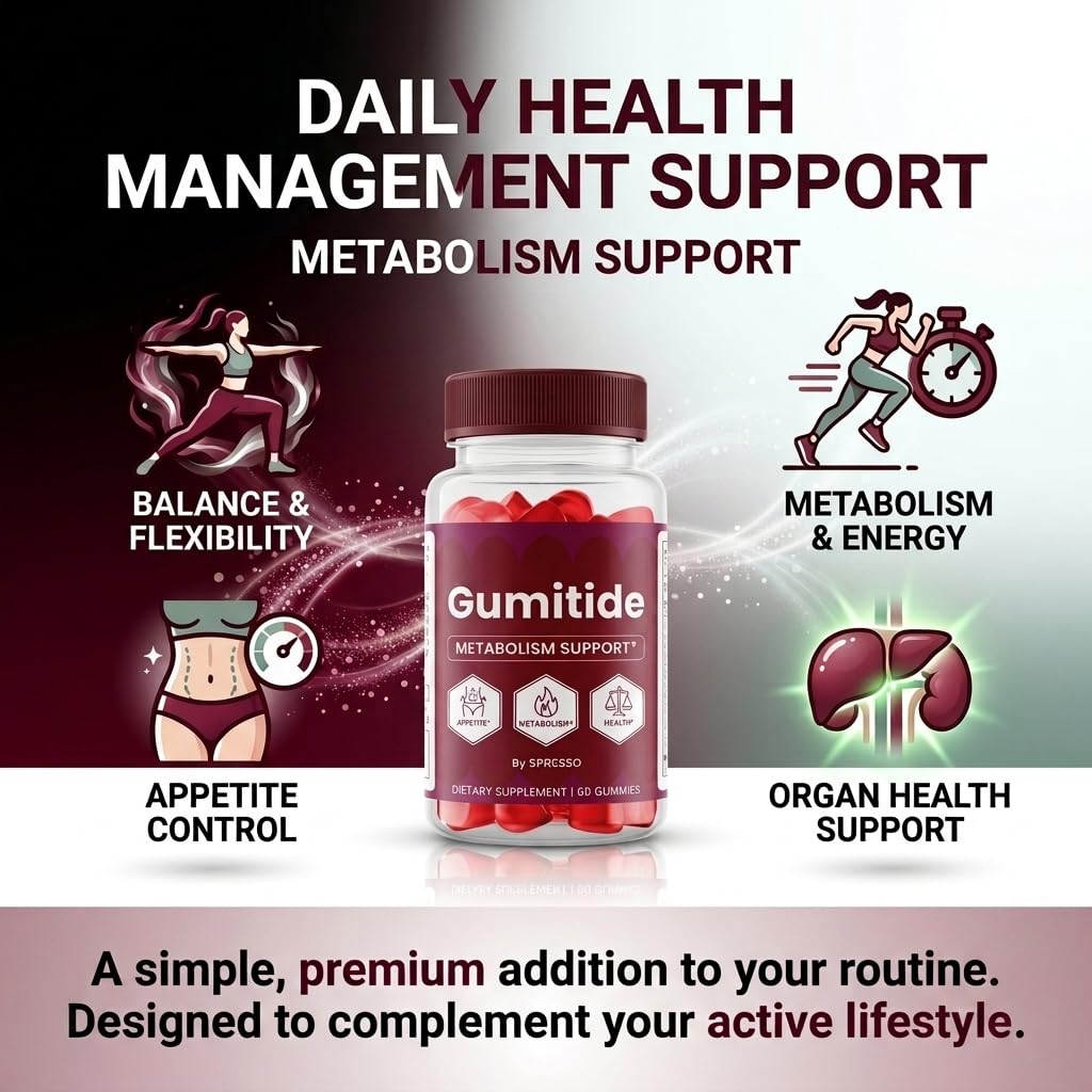 (2 Pack) Gumitide Gummies, Official Gumitide Supplement Gummys with Premium Ingredients, Advanced Formula Support for Overall Health & Wellness Reviews (120 Gummies)
