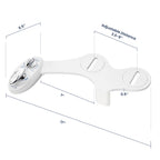 LUXE Bidet NEO 320 - Warm Water, Dual Nozzle, Self-Cleaning, Non-Electric Bidet Attachment for Toilet Seat, Adjustable Water Pressure, Rear & Feminine Wash (White)