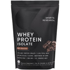 Sports Research® 100% Whey Protein Isolate Dark Chocolate - U.S. Sourced Protein Powder w/BCAAs - No Artificial Flavors or Gums- Informed Sport Tested · Gluten Free - 2lb Bulk Bag, 25 Servings