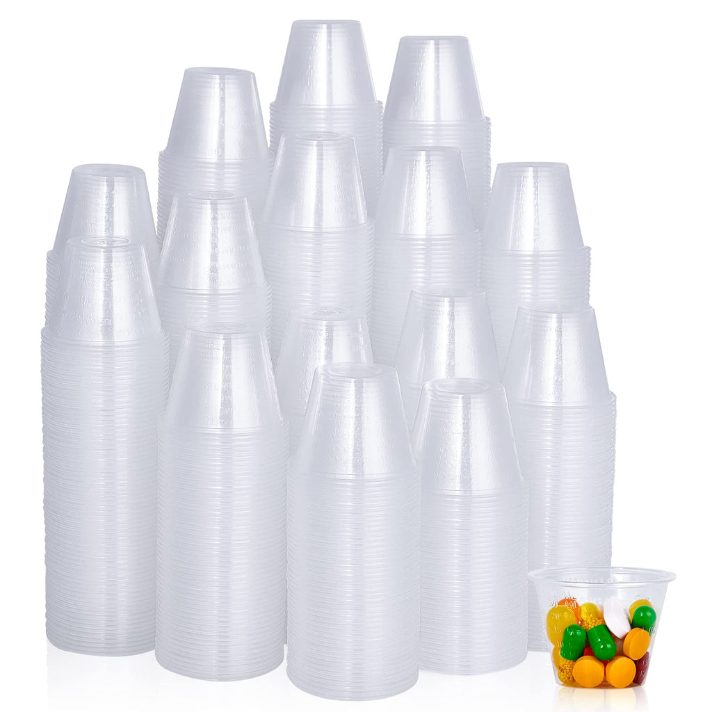 Lilymicky 1800 Pack Disposable Medicine Cups (1 oz), Medical Plastic Measuring Cups for Medical Purposes, or Mixing and Measuring Resin, Epoxy, DIY Arts & Crafts, Paint, Cooking