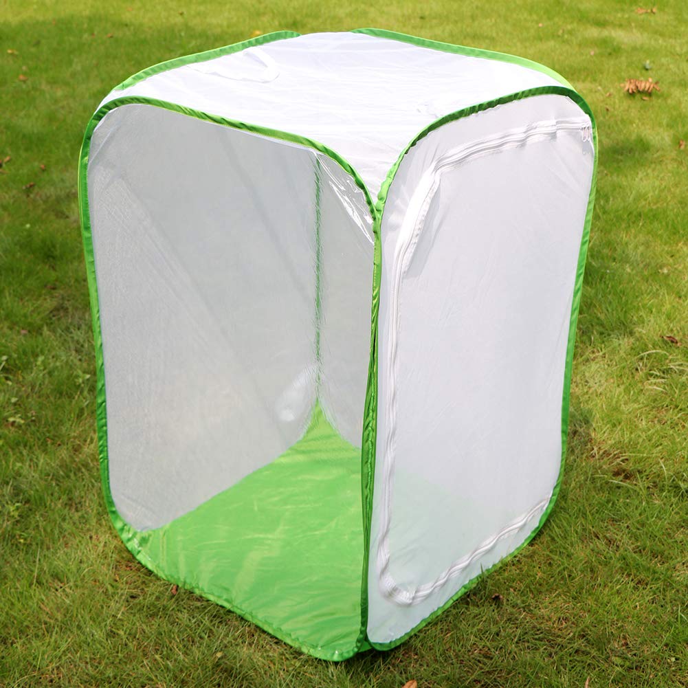 RESTCLOUD 36" Large Monarch Butterfly Habitat, Giant Collapsible Insect Mesh Cage Terrarium Pop-up 24 x 24 x 36 Inches