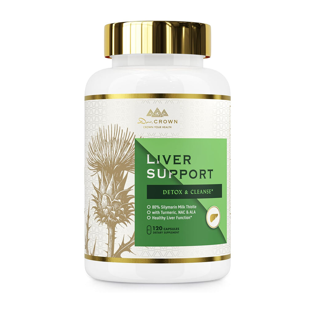 Milk Thistle Supplement for Liver Cleanse Detox & Repair- 80% Silymarin, with N-Acetyl Cysteine(NAC), Artichoke, Turmeric & Dandelion for Liver & Antioxidant Support, All-Natural, Gluten Free, Non-GMO