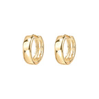 PAVOI Small Huggie Earrings, 925 Silver, Yellow Gold, Size 13 Millimeters