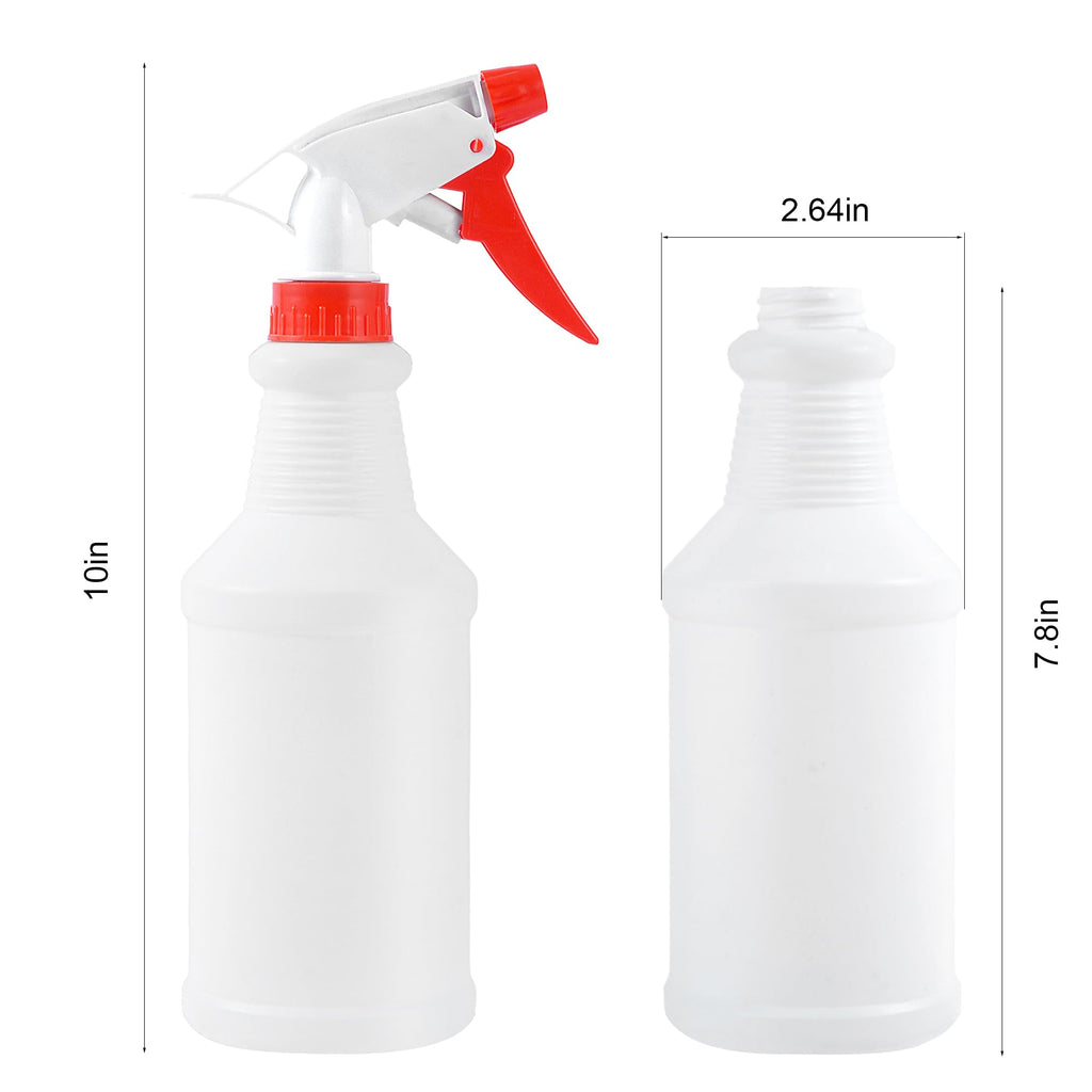 YaCCHLuu 2 Pack 16 Oz Spray Bottles,Adjustable Empty Spray Bottle for Cleaning Solutions,Refillable Spray Bottle,Spray Bottle Bulk for Garden,Plants,Water,Kitchen and Commercial