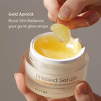 BLITHE Pressed Serum Gold Apricot | Glow Serum for Face | Glass Skin Korean Skincare & Face Moisturizer for Dry Skin, 1.68 fl oz