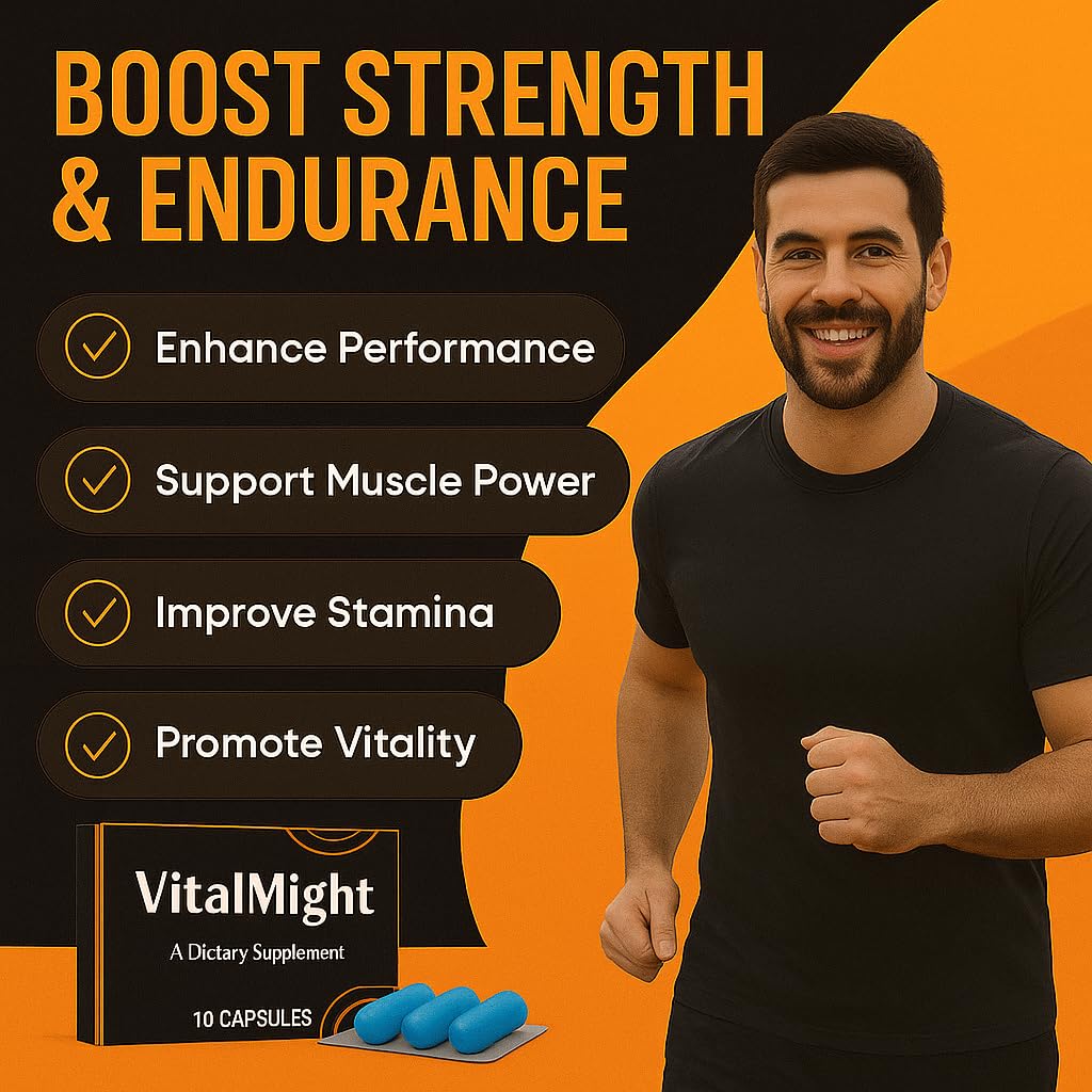 Vital Might Sports Nutrition for Improved Performance, Energy and Endurance, 10 Count