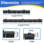 Alsoyixia 6Pcs Rubber Strips for 2025 E10 Automatic Pool Vacuum Cleaner, Pool Cleaner Bottom Brush Strips (2Set)