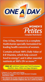 ONE A DAY Women’s Petites Multivitamin,Supplement with Vitamin A, C, D, E and Zinc for Immune Health Support, B Vitamins, Biotin, Folate (as folic Acid) & More,Tablet, 160 Count (Pack of 2)