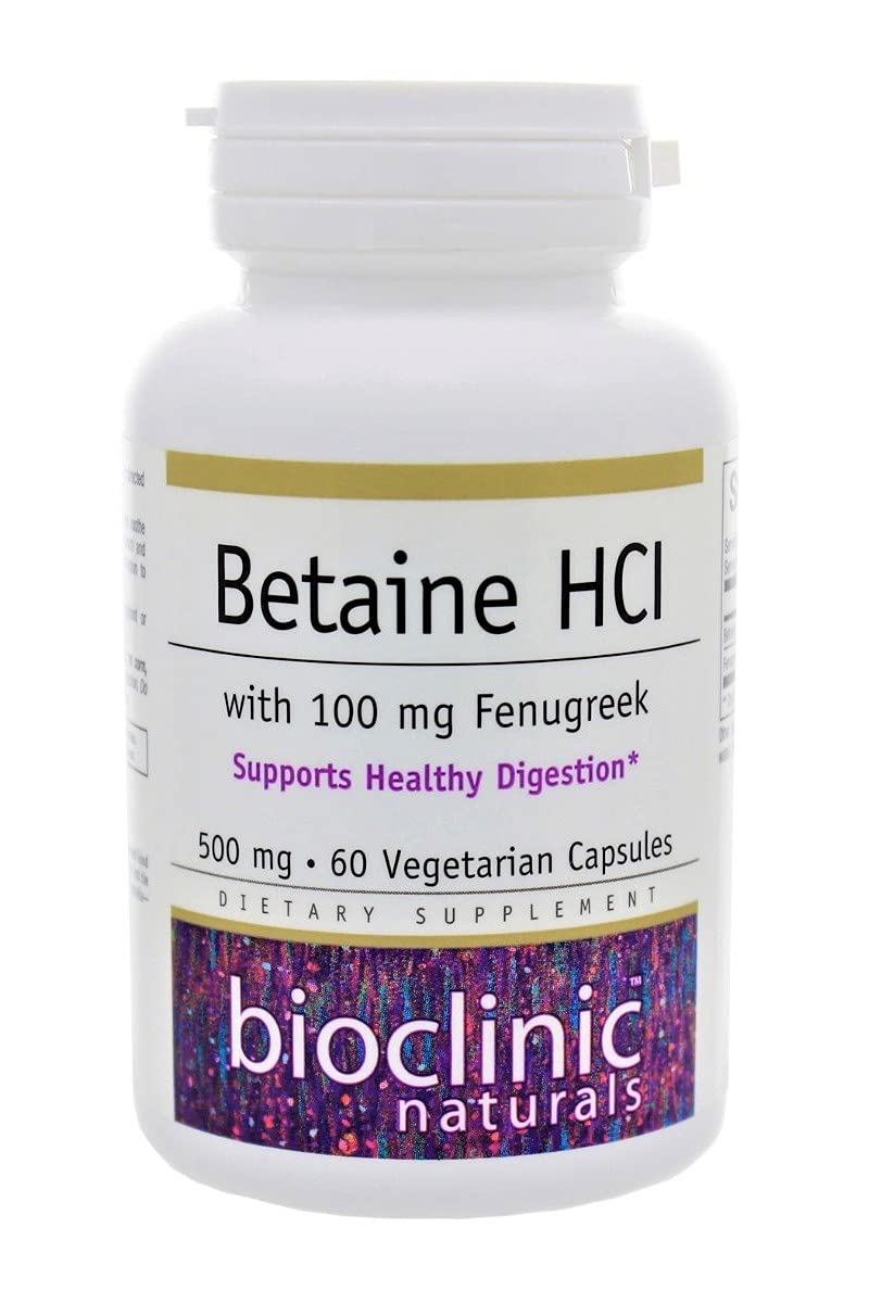 Bioclinic Naturals - Betaine HCL with Fenugreek 60 Veggie Capsules by Bioclinic Naturals