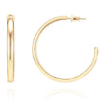 PAVOI Minimalist Huggie Earrings, 14K Gold Plated, Yellow Gold, Size 40