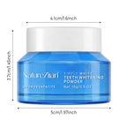 Teeth Whitening Powder - Teeth Whitening Powder with Hydroxyapatite - Removes Stains - No Sensitivity - Breath Freshener, Coffee Stain Remover -Strengthens Enamel & Gums - Toothpaste Powder
