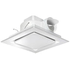 Orsong Bathroom Exhaust Fan 10" Panel Ultra Quiet without Light(8x8 Mount), 110CFM, 4" Duct for Bathroom/Garage/Home