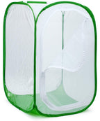 RESTCLOUD 36" Large Monarch Butterfly Habitat, Giant Collapsible Insect Mesh Cage Terrarium Pop-up 24 x 24 x 36 Inches
