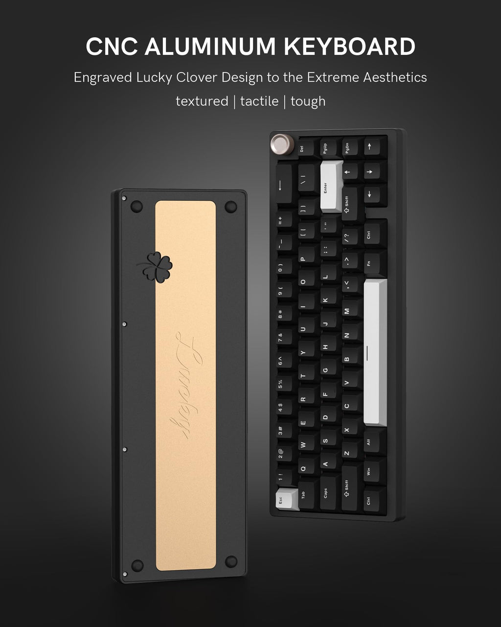 Womier SK65 Wireless Mechanical Gaming Keyboard, 60 Percent Retro Creamy Aluminium Keyboard, Bluetooth 5.0/2.4GHz/USB-C Wired Hot Swappable Custom RGB Backlit for Mac Computer PC (Black)