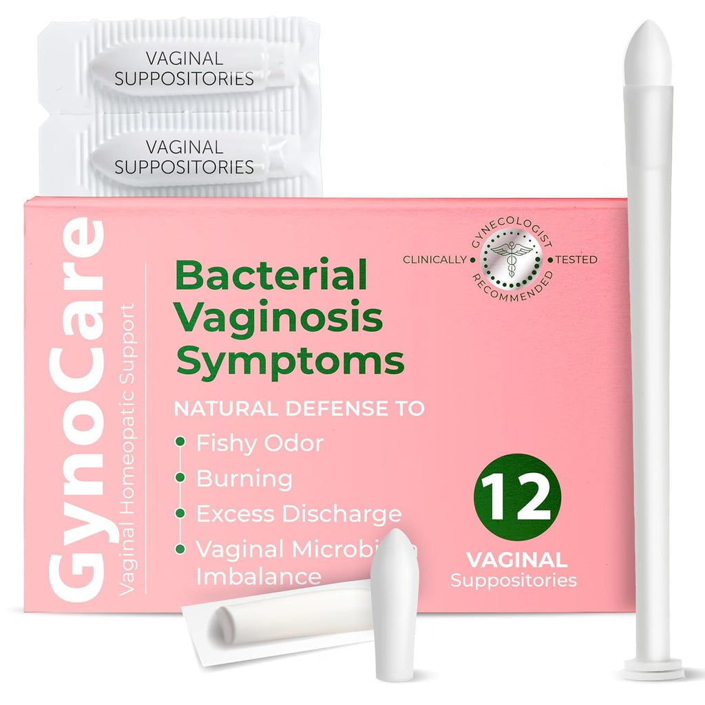 Bacterial Vaginosis Treatment For Women | Boric Acid Suppositories For Women | Natural Homeopathic for Odor, Itching, Discharge, BV, and Vaginal Microbiota Imbalance | 12 Vaginal Suppositories
