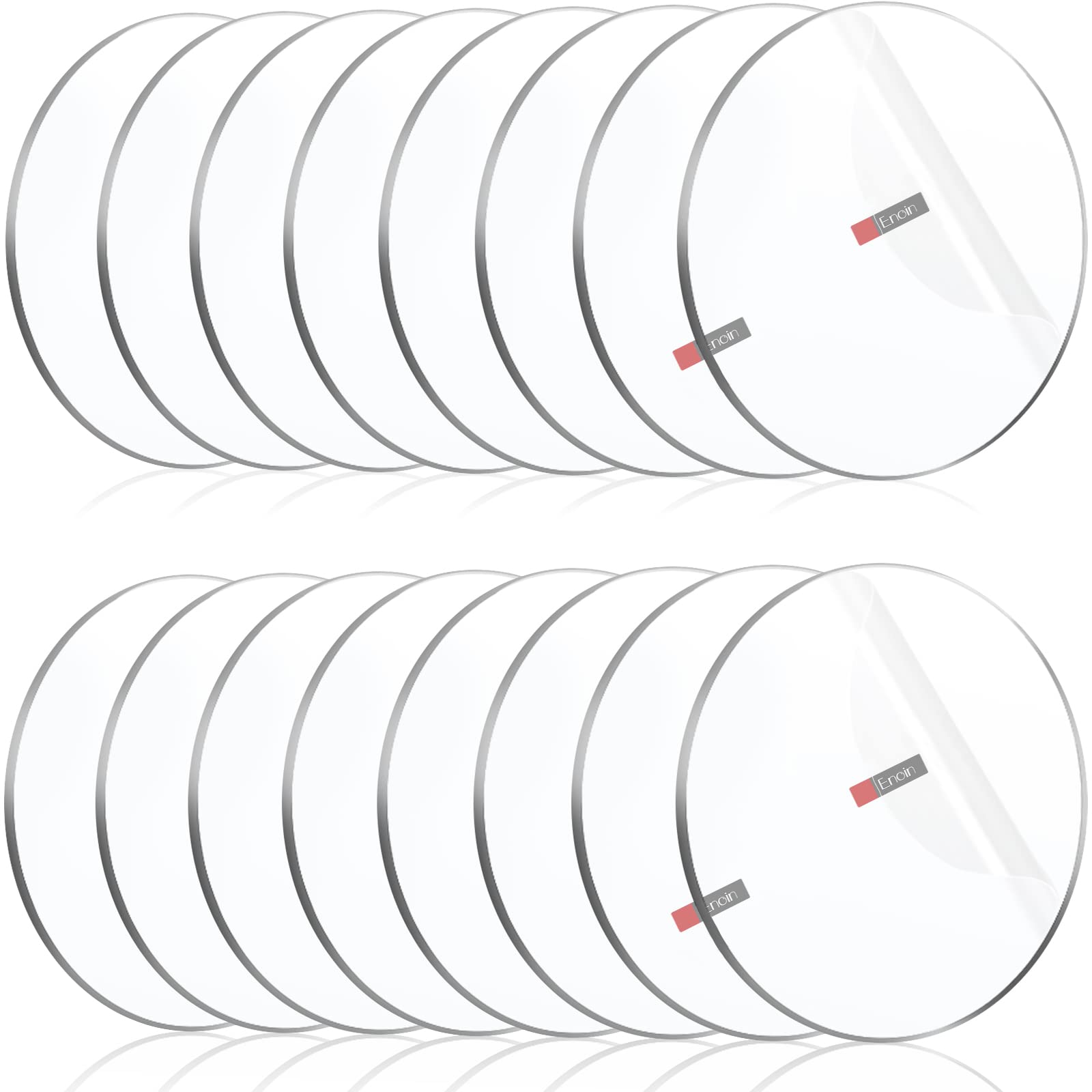 Enoin 16 Pack 6 inch Acrylic Cake Disc - Acrylic Circle Blanks Cake Boards Cut to Size Plexiglass Sheets 1/8 inch Thick, Platic Discs Clear Ornaments for Crafts Arts and Crafts, DIY Project, Paintings