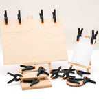 72 Pack 3.5 inch Plastic Spring Clamps, Black Heavy Duty Clips, Backdrop Clips, Plastic Clamps for Crafts, Backdrop Stand, Woodworking, Photography