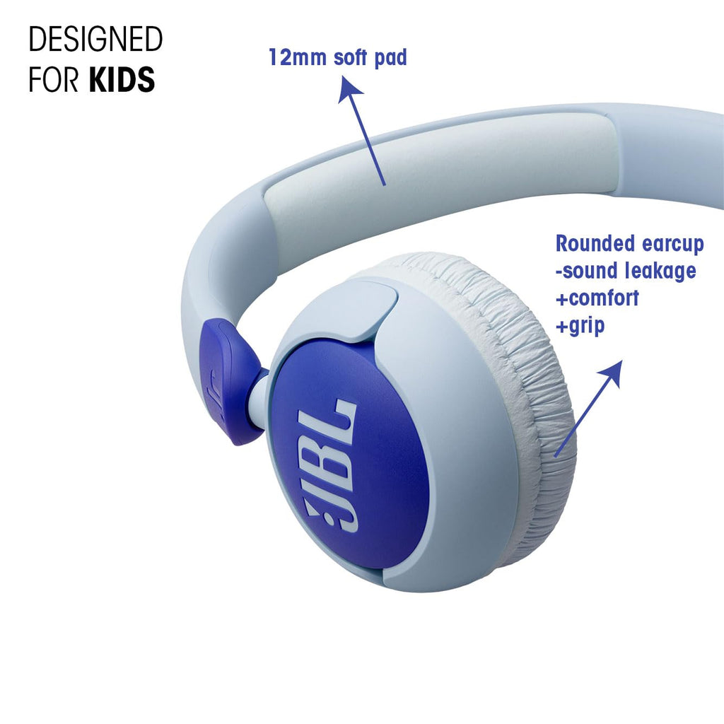 JBL Junior 320 Kids Headphones, Wired, Volume-Limited - Purple
