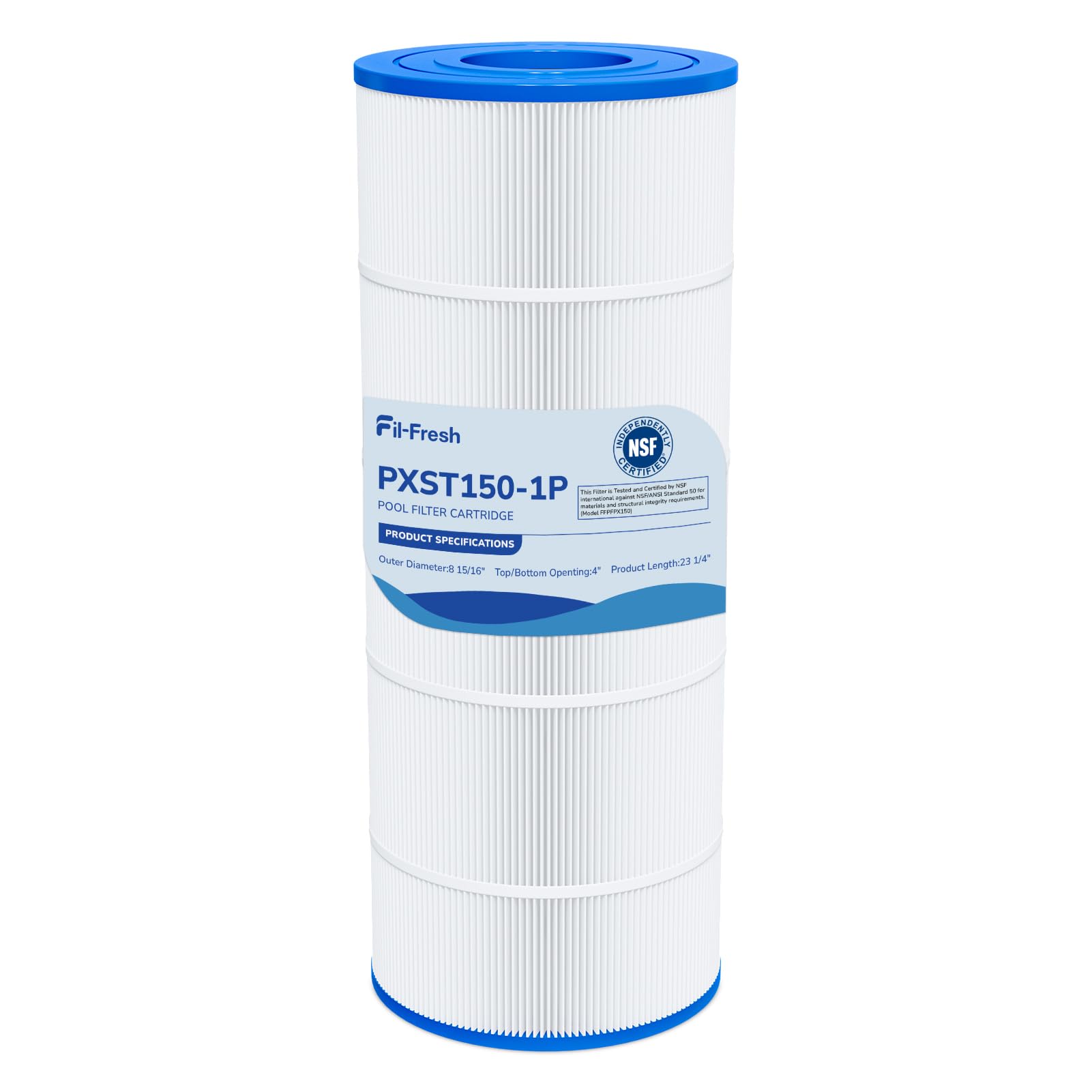 Fil-fresh PXST150 Pool Filter Cartridges Compatible with Hayward XStream CC1500, Replacement for Hayward CCX1500RE, Pleatco PXST150, Unicel C-8316, 150 sq.ft