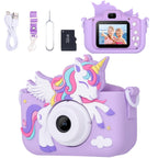 Unicorn Toys Camera for Kids Girls Age 3-8, Purple