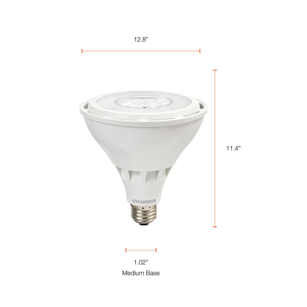 Sylvania Night Chaser LED PAR38 Light Bulb, 250W=25W, Dimmable, 22 Years, Super Bright 2650 Lumens, 5000K, Daylight - 1 Pack (74794)