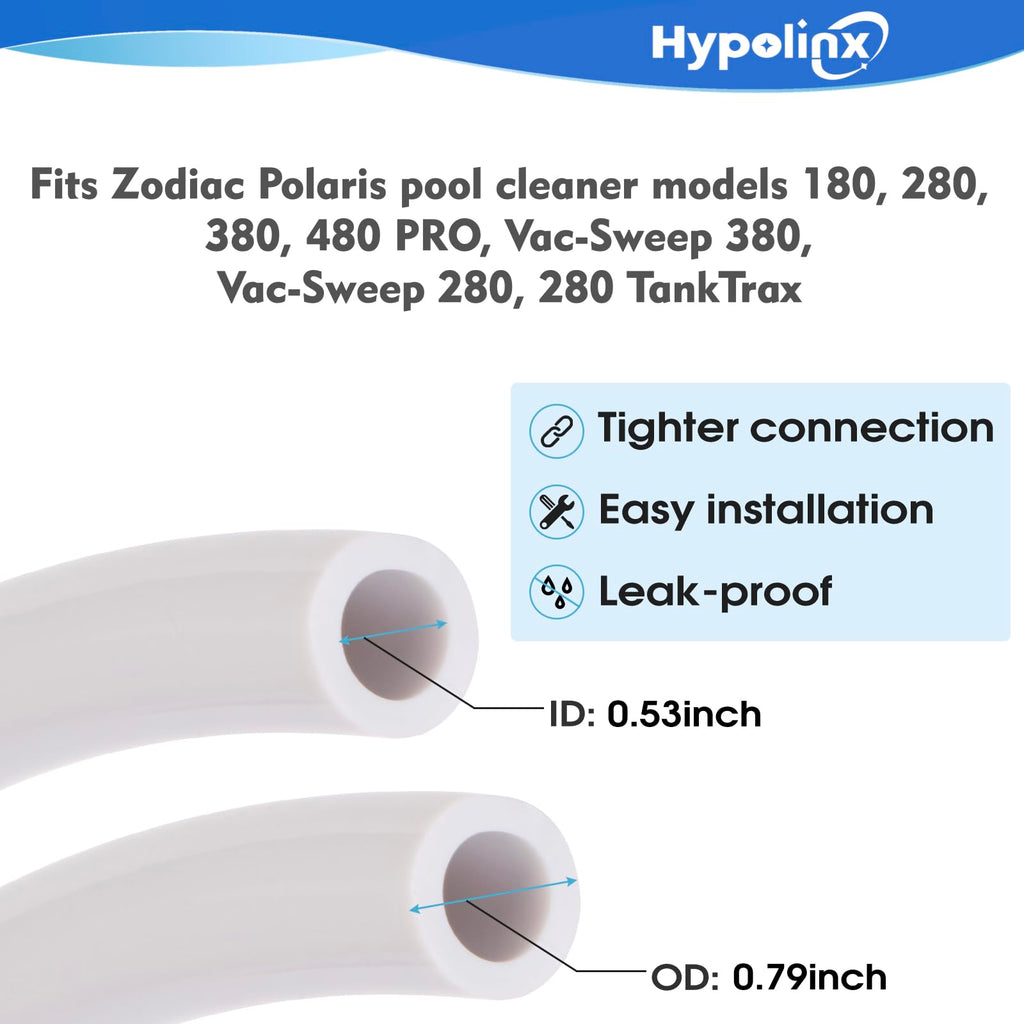 Hypolinx Polaris Compatible Pool Cleaner Hose Replacement – Gen2 30 Ft Feeder Hose for Polaris 280 380 180 & D45 – Tangle-Free Design (Not for 360)