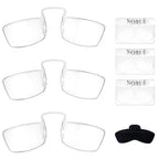 Noble Small Reading Glasses (3 Pack) - Rimless Readers with 3 Wallet Credit Card Holders and 1 Cell Phone Case - Pocket Magnifying Cheaters for Men and Women (+2.00)