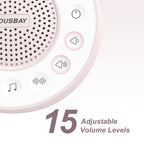 Housbay White Noise Machine with 31 High Fidelity Soothing Sounds, 5W High Power Loud Enough Speaker, Easy Volume Control, Sleep Timer, Sound Machine for Baby, Kids, Adults, Light Sleeper