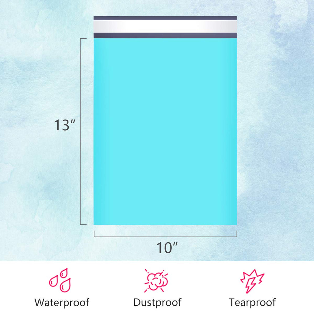 UCGOU Poly Mailers 10x13 Inch Teal 200 Pack Shipping Bags #4 Strong Mailing Envelopes Boutique Packaging Postal Self Seal Adhesive Waterproof and Tear Proof Small Business for Clothes Books
