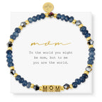 INSPIRED VOICES Inspirational Bracelets for Women, Mom, Gold Plated, Blue