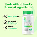 Kick Start Glyco Optimizer Capsules, Kick Start Glycol Supplement Support Pills Premium - All Natural Advanced Formula, Kick Start Vitamin, 60 Capsules for 1 Month