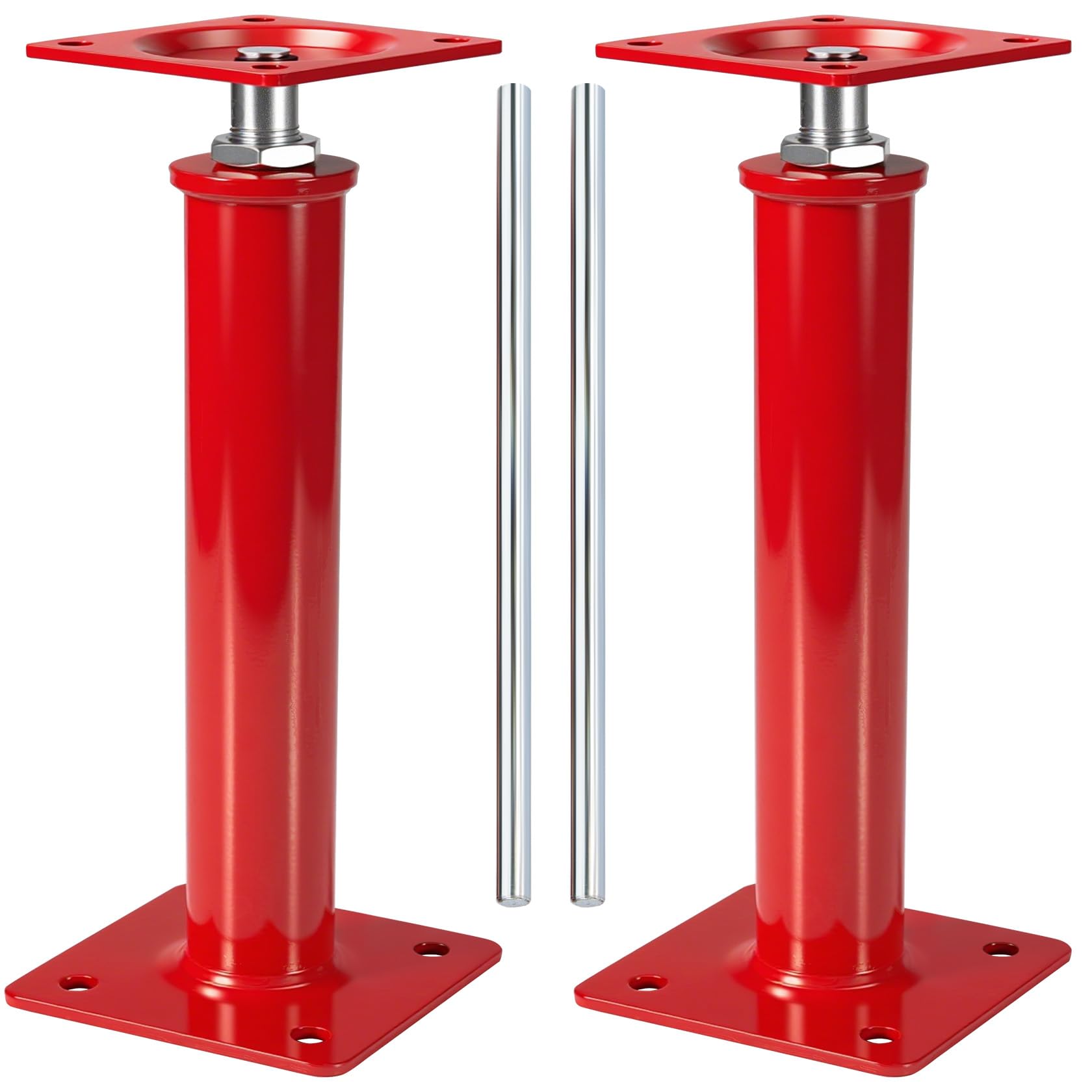 House Jacks for Leveling Crawlspace, 16" - 21" Height Range, 11023 lbs Max Load Capacity, House Floor Jacks Post Pole for Leveling, 2 Pack