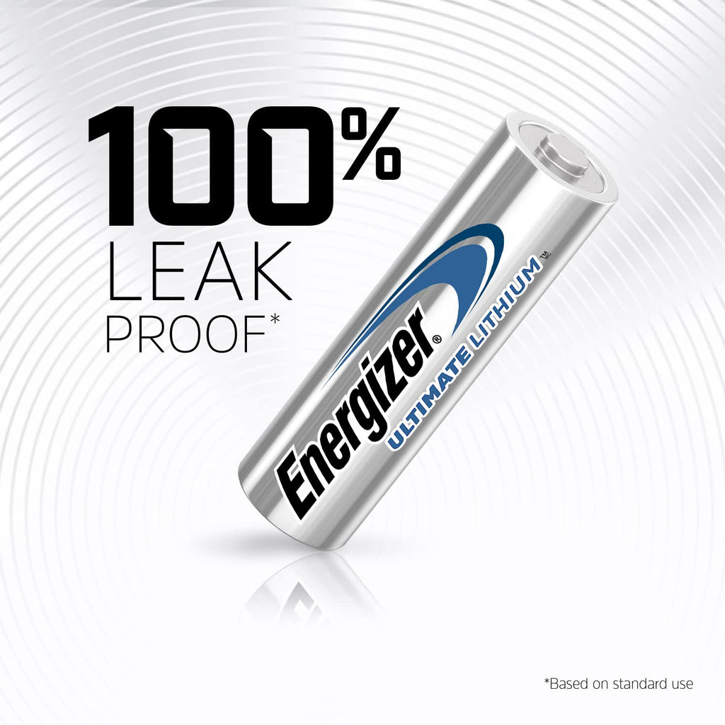 Energizer Ultimate Lithium AA Batteries (8 Pack), 1.5V Lithium Double A Batteries