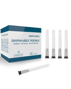 100 Pcs 22G 1 Inch Disposable Needle, Luer Lock Individually Wrapped