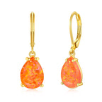 CiNily Teardrop Leverback Dangle Earrings for Women Hypoallergenic