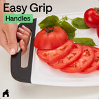 GORILLA GRIP Cutting Board Set of 3, Slip Resistant and Nonporous, Black