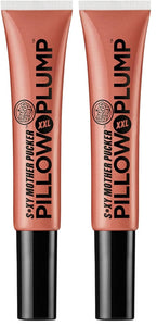Soap & Glory SMP XXL Pillow Plump Lip Gloss - Hydrating, Plumping Lip Gloss for Full, Volumized Lips - Lip Plumper with a Chocolate Orange Scent & Vegan Formula - Nude In Town (10ml) (Pack of 2)