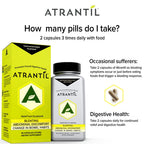 Atrantil 90 Capsules-Antioxidant Packed Polyphenol for Bloating and Gas Relief, Abdominal Discomfort, Constipation, Diarrhea, Postbiotic, Change in Bowel Habits and Everyday Digestive Health.