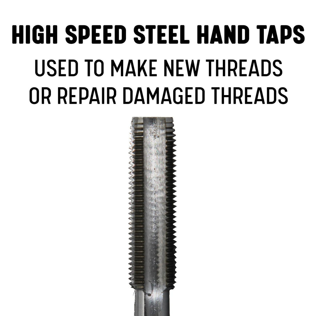 Drill America m8 x 1 High Speed Steel 4 Flute Hand Tap Set, DWT Series